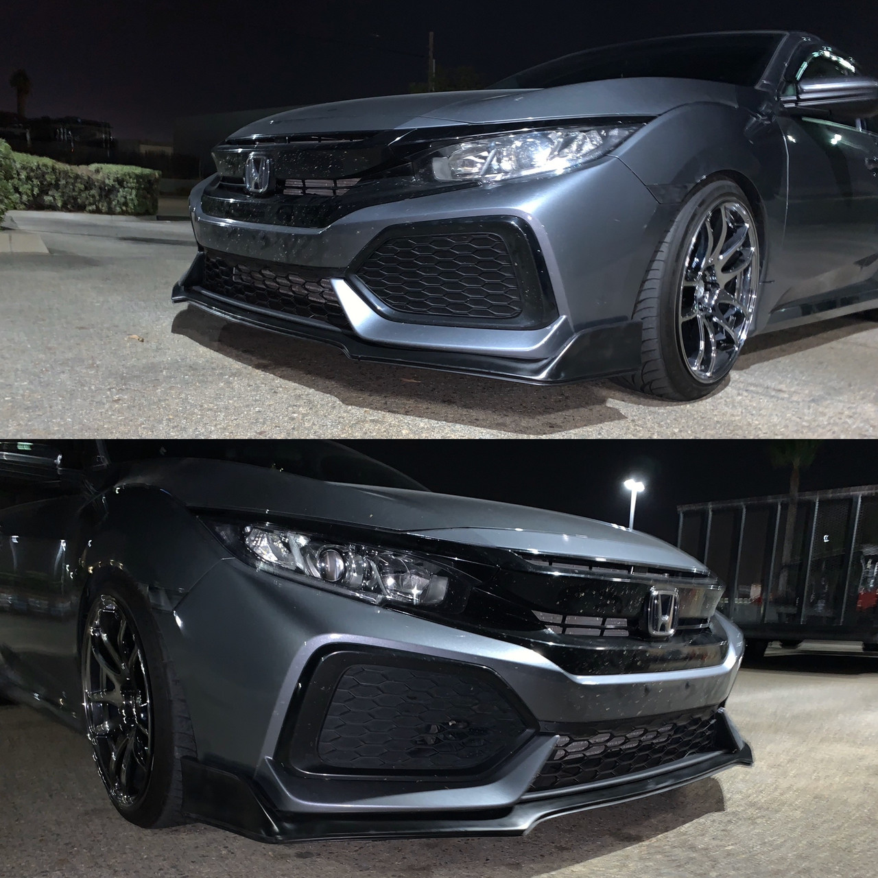 2017-2019 Honda Civic Hatchback and Si Type R Style Front Bumper Lip