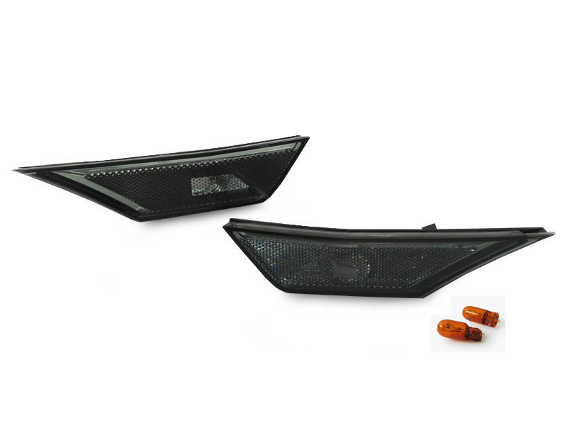 16-2021 Honda Civic Smoked Front Side markers With Amber Bulbs DEPO