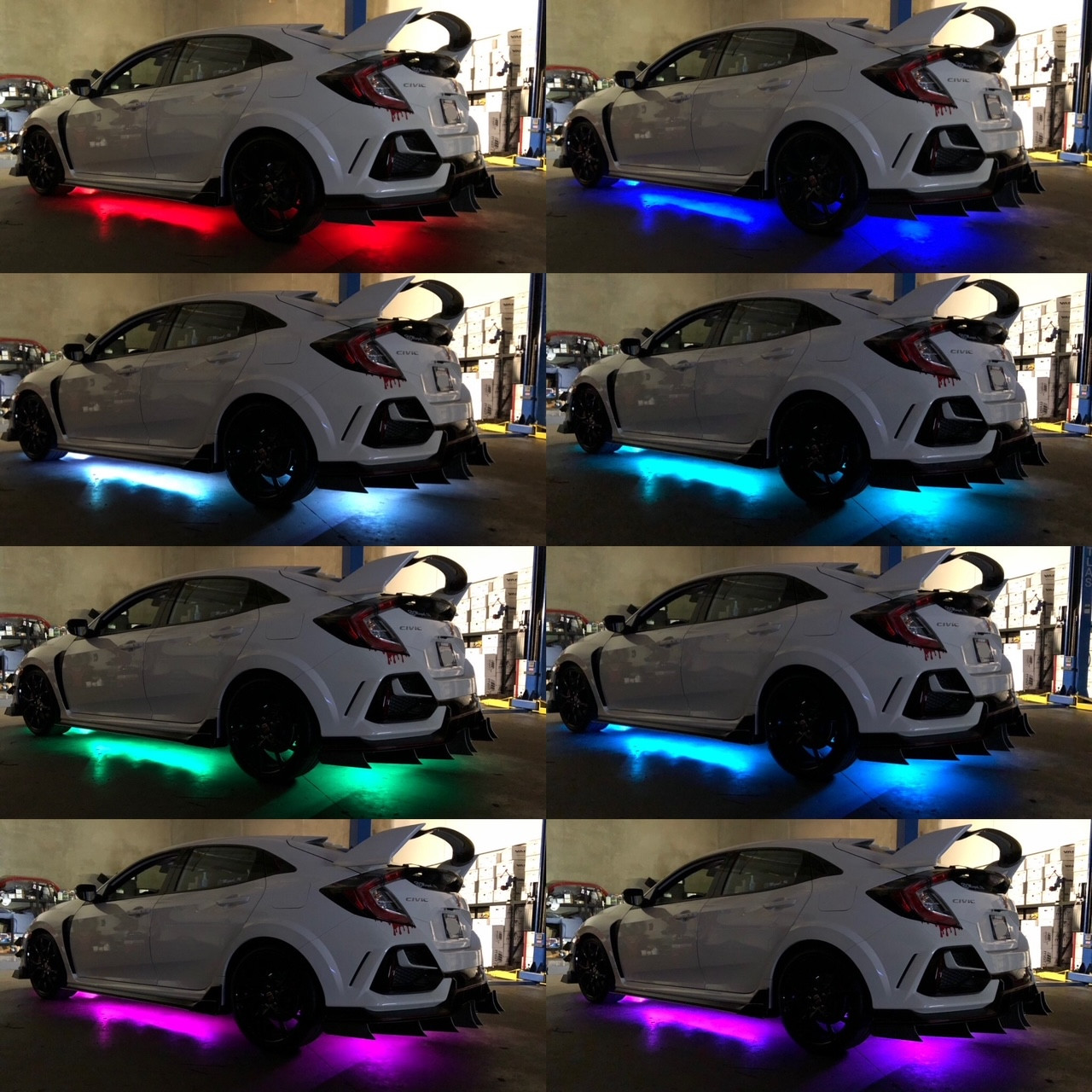 RGB 6 pieces Underglow Strips Sequential 