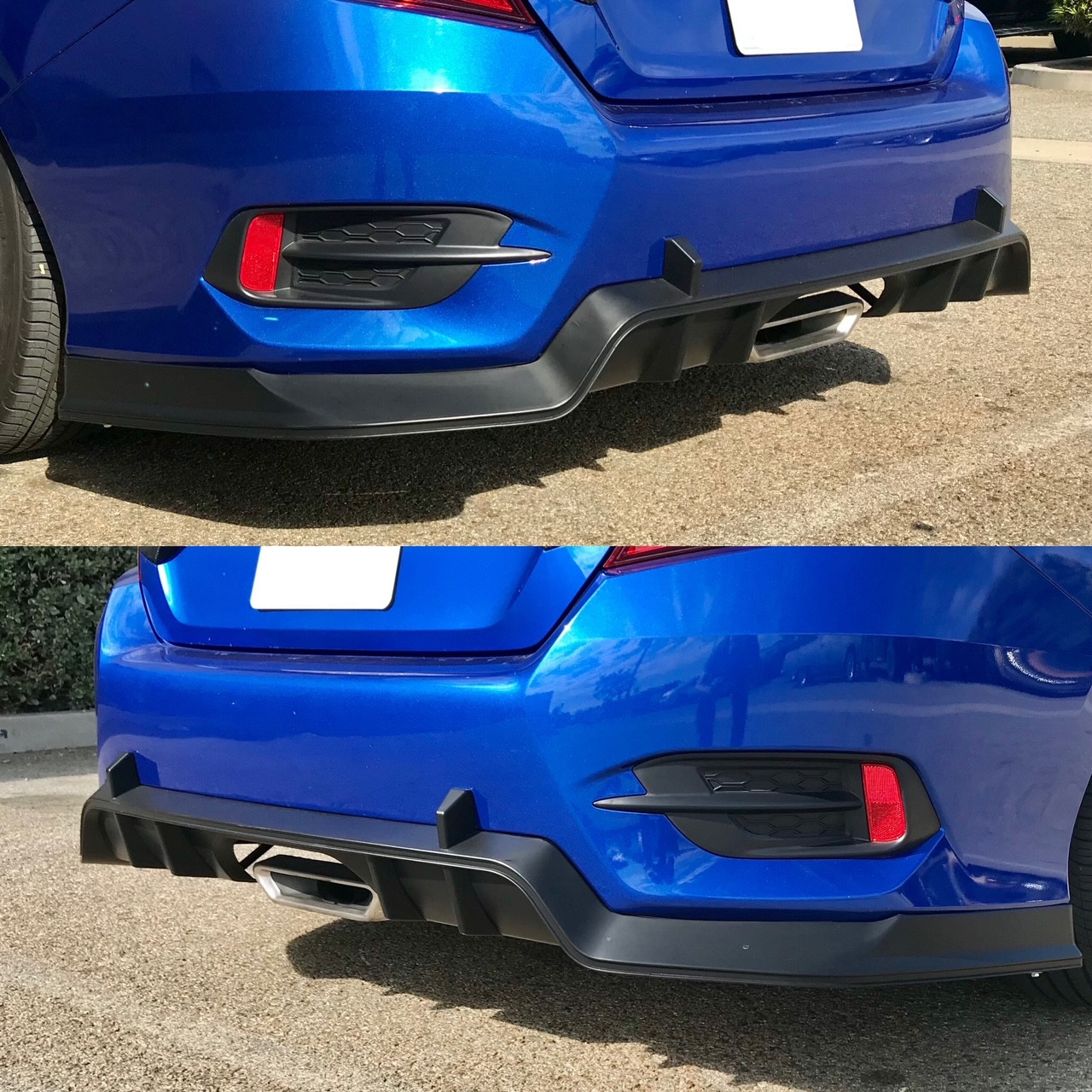 2016-2021 Honda Civic 4D "NON Si" Type-R Style Rear Lip Diffuser