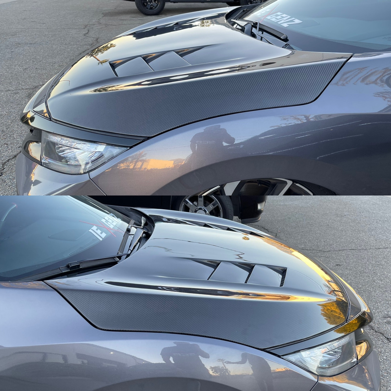 2016-2021 Honda Civic TS Carbon Fiber Hood Seibon