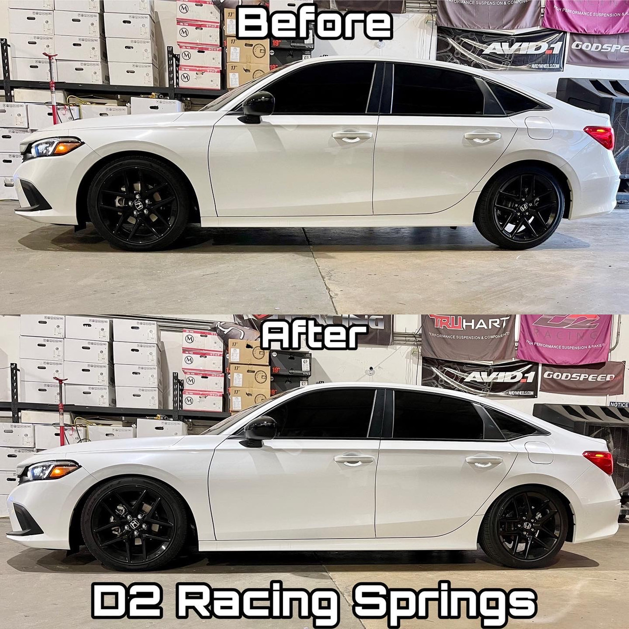 D2 Racing Lowering Springs 2022 + Honda Civic
