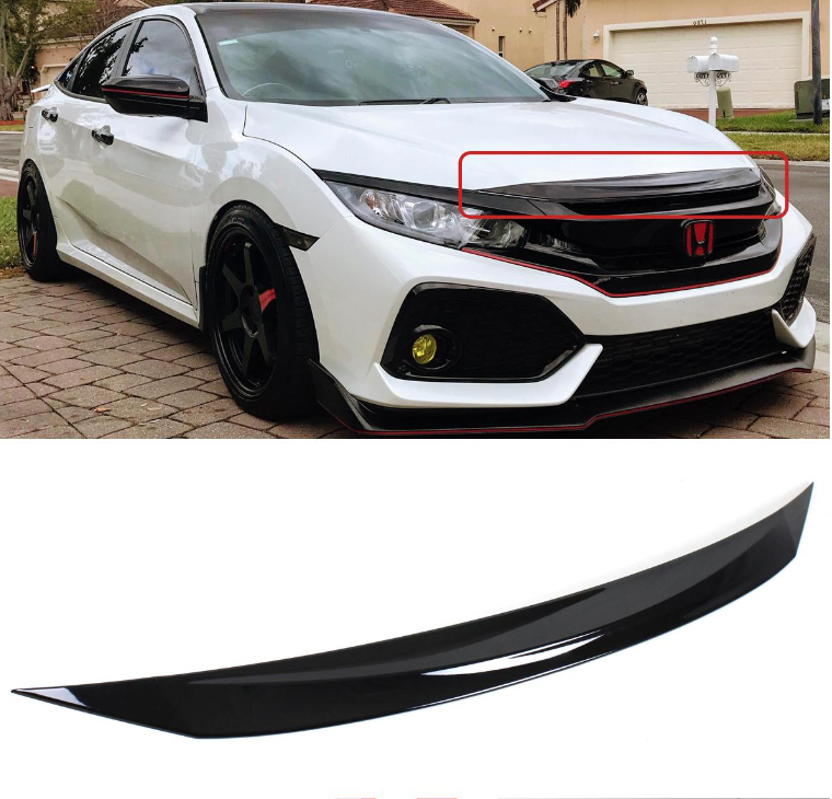 2016-2021 Honda Civic Front Upper Nose Trim Bonnet