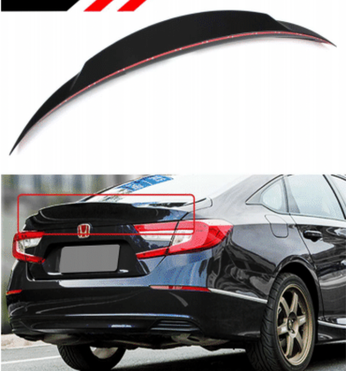 18-2022 Honda Accord MXC Style Trunk Spoiler Wing - Gloss Black