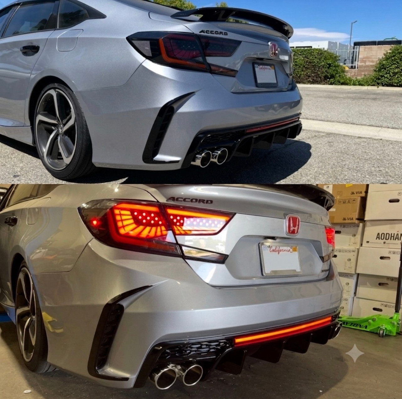 18-2022 Honda Accord Yofer Rear Bumper Painted 