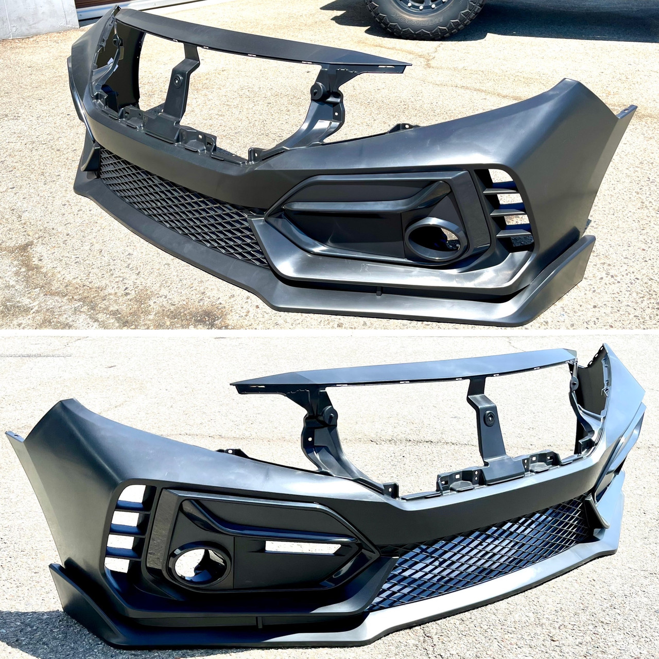 16-21 Honda Civic Type R Style Front Bumper New style Fog Caps 