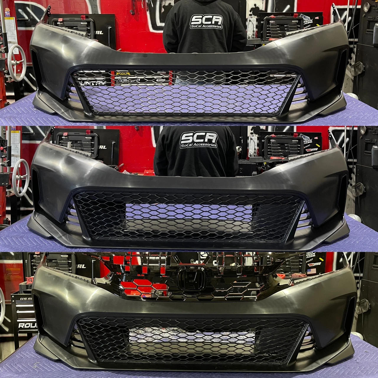2022 + Honda Civic Type R Style Front Bumper Cover Unpainted