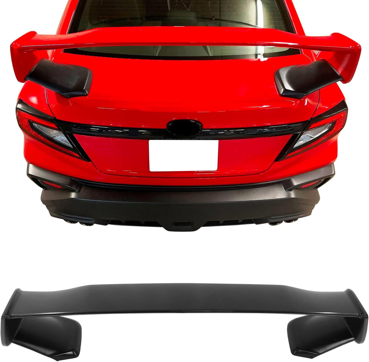2022-2024 Subaru WRX, Unpainted Black ABS Plastic Spoiler 