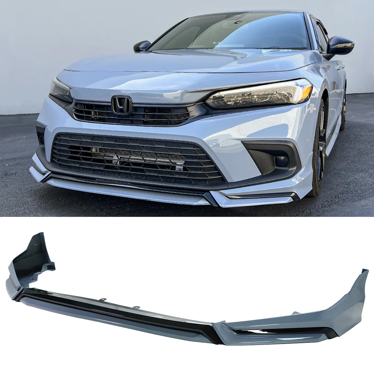 2022-24 Honda Civic Yofer V3 Front Bumper Lip Kit 4pc All Colors