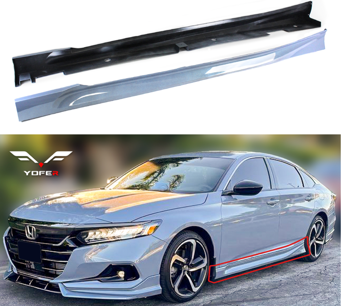 2018-2022 Honda Accord Yofer Side Skirts (Pair) 