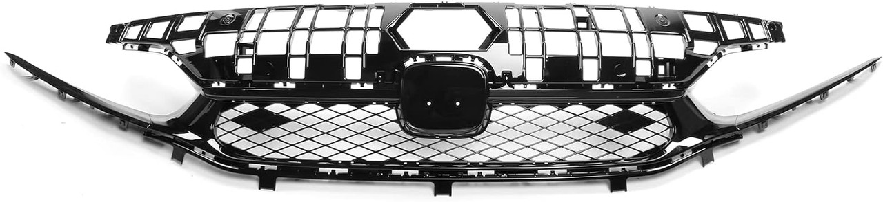 2022-2024 Honda Civic Sedan 4-Door Gloss Black Type R Front Bumper Mesh Grill