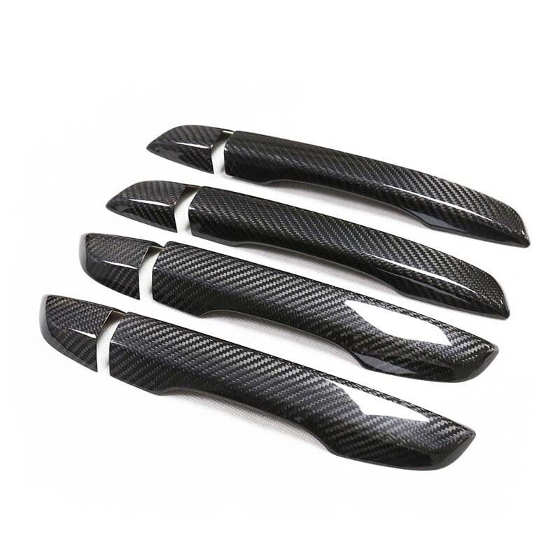 Real Carbon Fiber Door Handle Cover Trim fit For Honda Civic 2016-2021