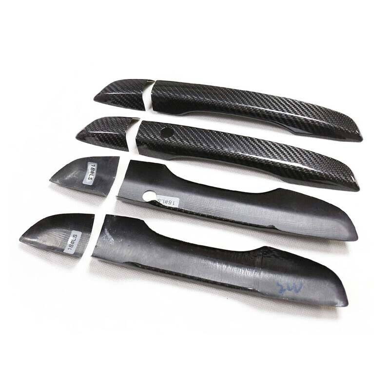 Real Carbon Fiber Door Handle Cover Trim fit For Honda Civic 2016-2021