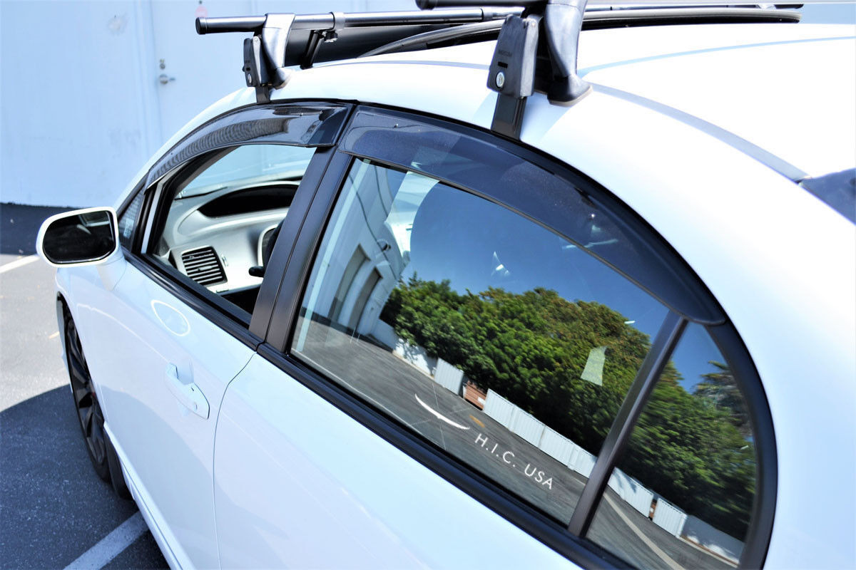 06-2011 Civic 4Dr OE Style- Side Visors W/ Clips