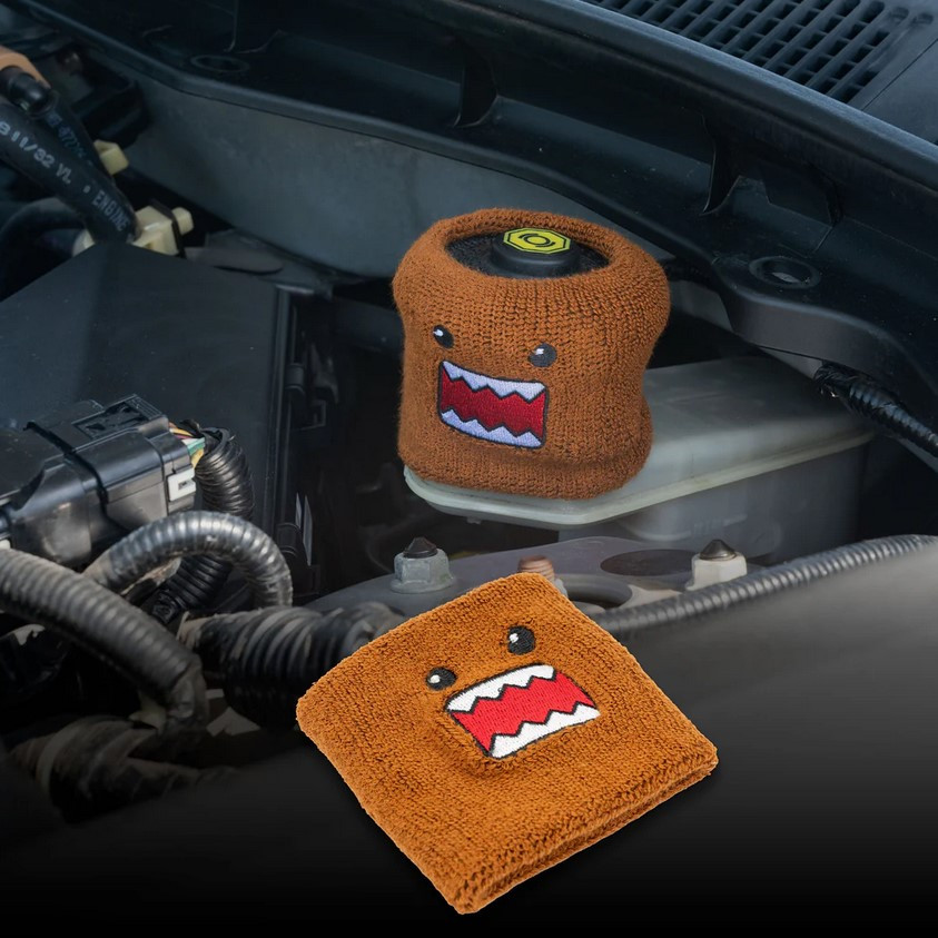 1PCS Racing Brown Domo Car Reservoir Tank Oil Cover Sock Racing Tank Sock