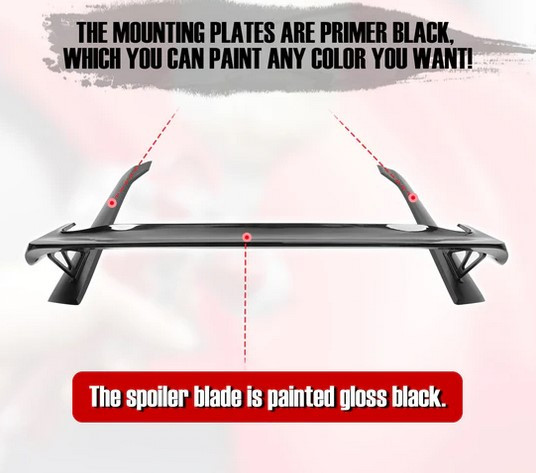 2022-2026 Honda Civic Type R Gloss Trunk Spoiler Mounting Plate ABS 