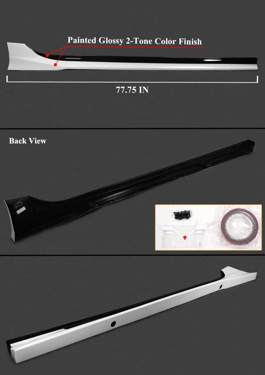 2022+ Honda Civic Yofer V2 Side Skirt Extension All Colors