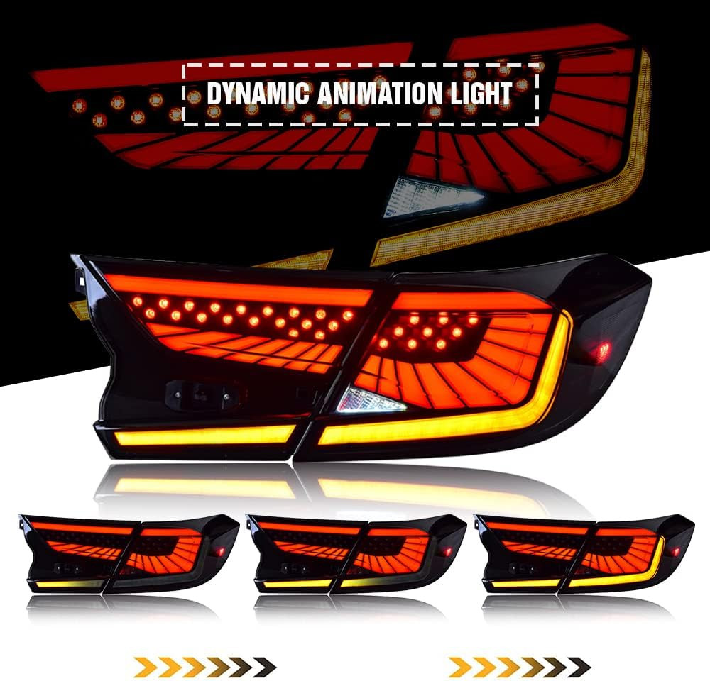 V2 2018-2022 Honda Accord Sedan 4-Door RGB LED Tail Lights 