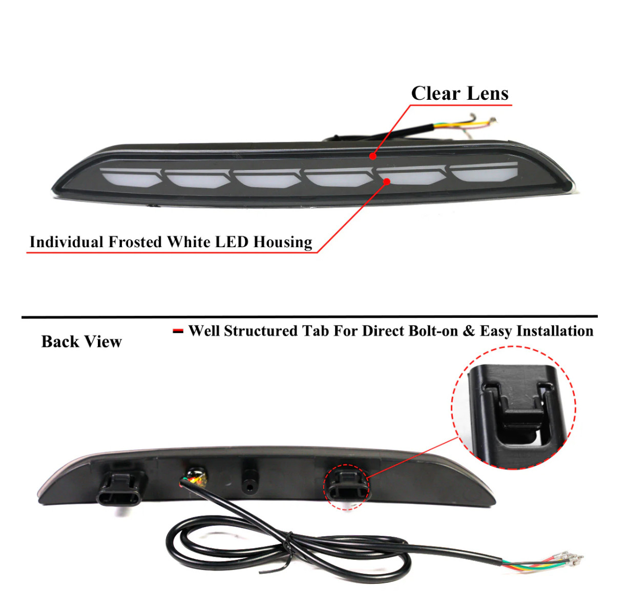 22-26 Civic Hatchback Rear Bumper Reflector Lights 