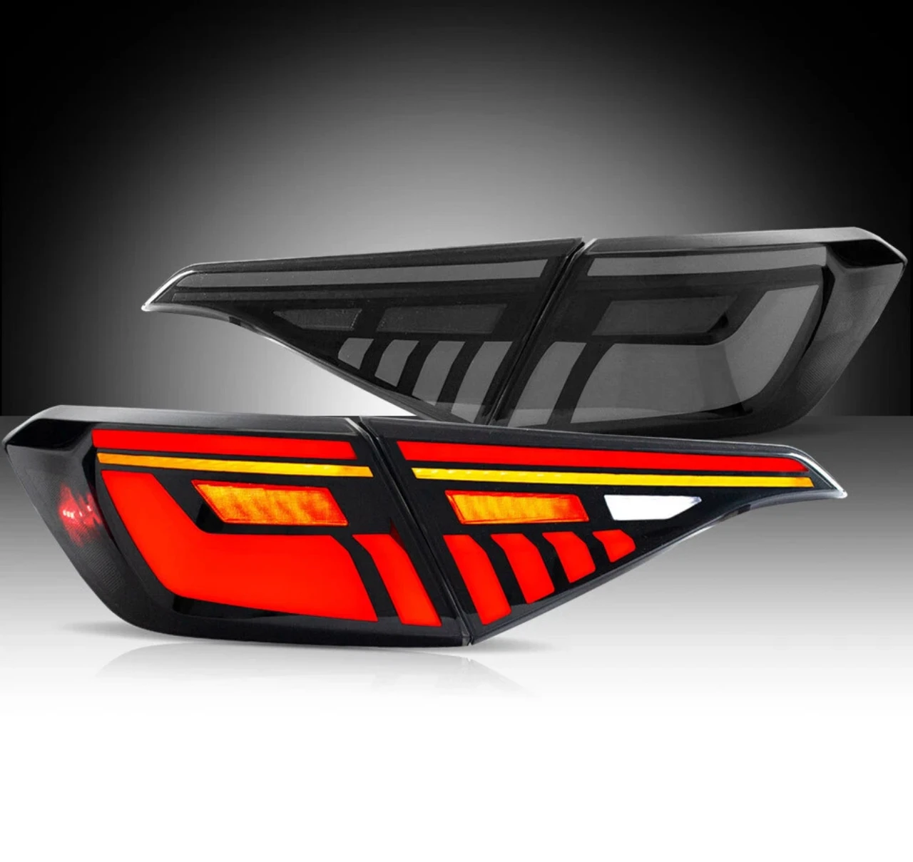 2022-2026 Honda Civic Sedan V2 LED Tail Lights White Smoked Lens