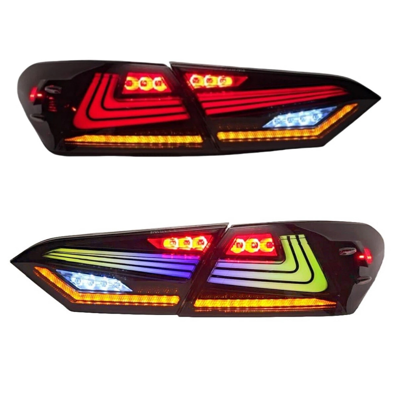2018-2024 Smoked Lens RGB LED Tail Light for 8th Gen Toyota Camry 