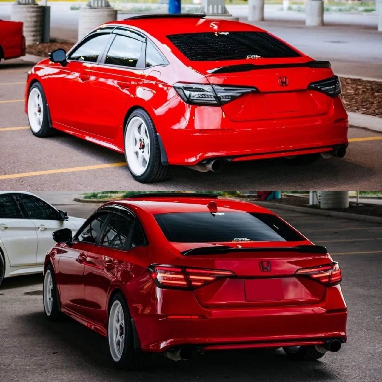 2022-2026 Honda Civic Sedan V4 LED Tail Lights White Smoked Lens