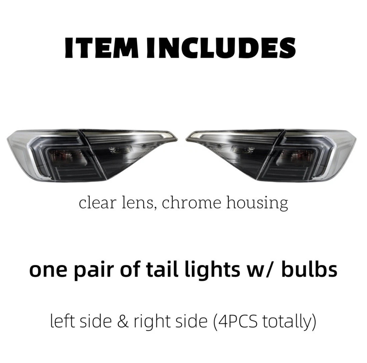 2022-2026 Honda Civic Sedan Clear OE Style Tail Lights 4pcs