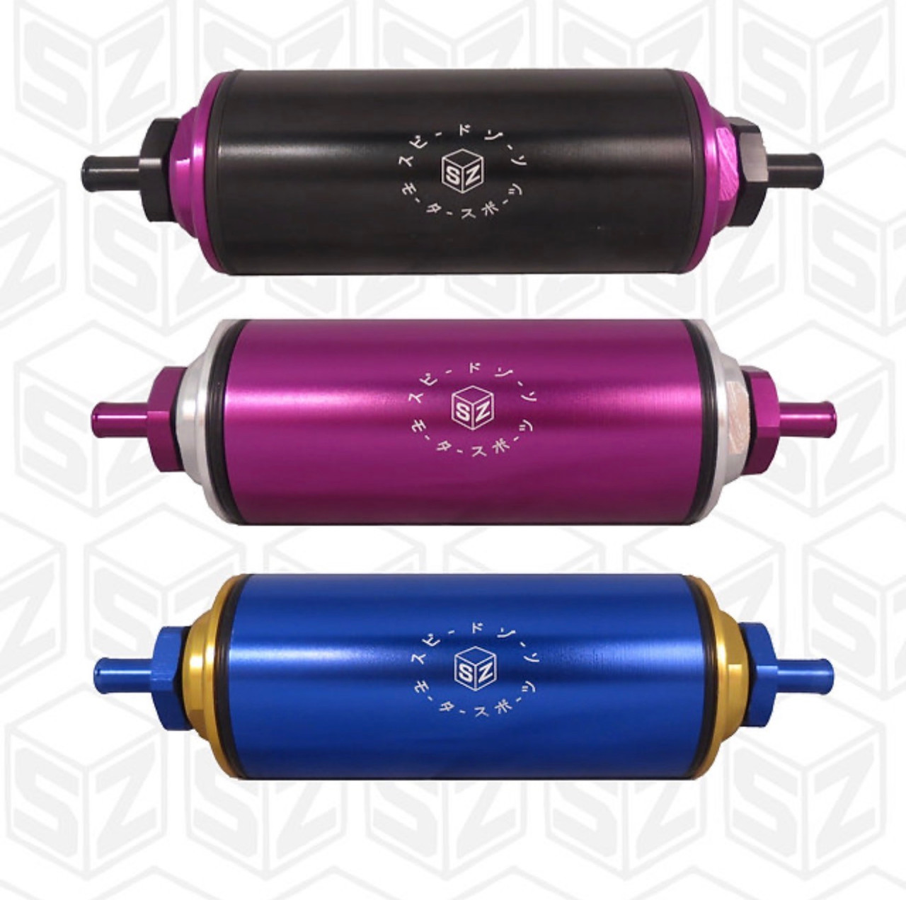 Universal Racing 100 Micron Aluminum High Flow Fuel Inline Filter (Each) 