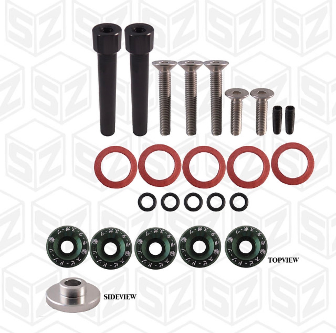 SPEEDZONE VALVE COVER WASHER BOLT NUT KIT HONDA D-SERIES