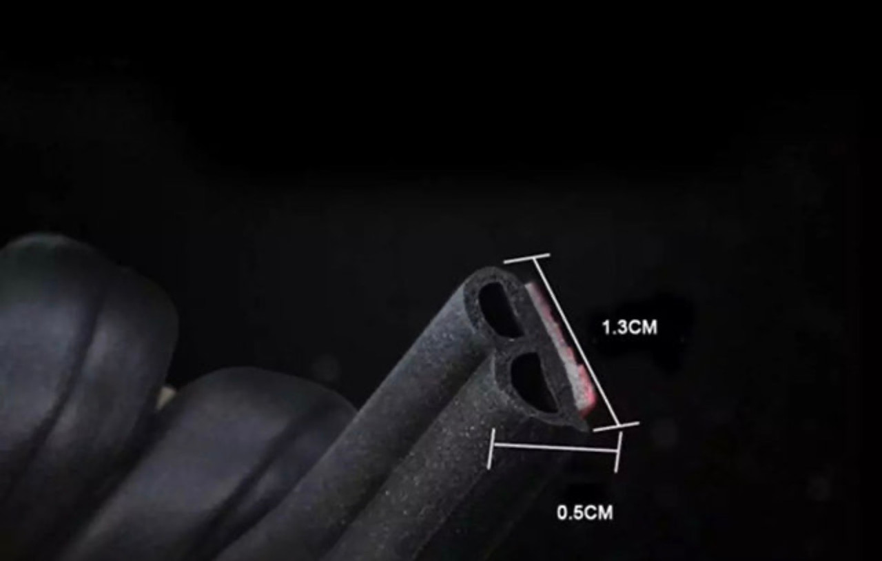 B Shape Type Car Door Edge Rubber Seal Strip Moulding Trim Weather Strip 5M/16ft
