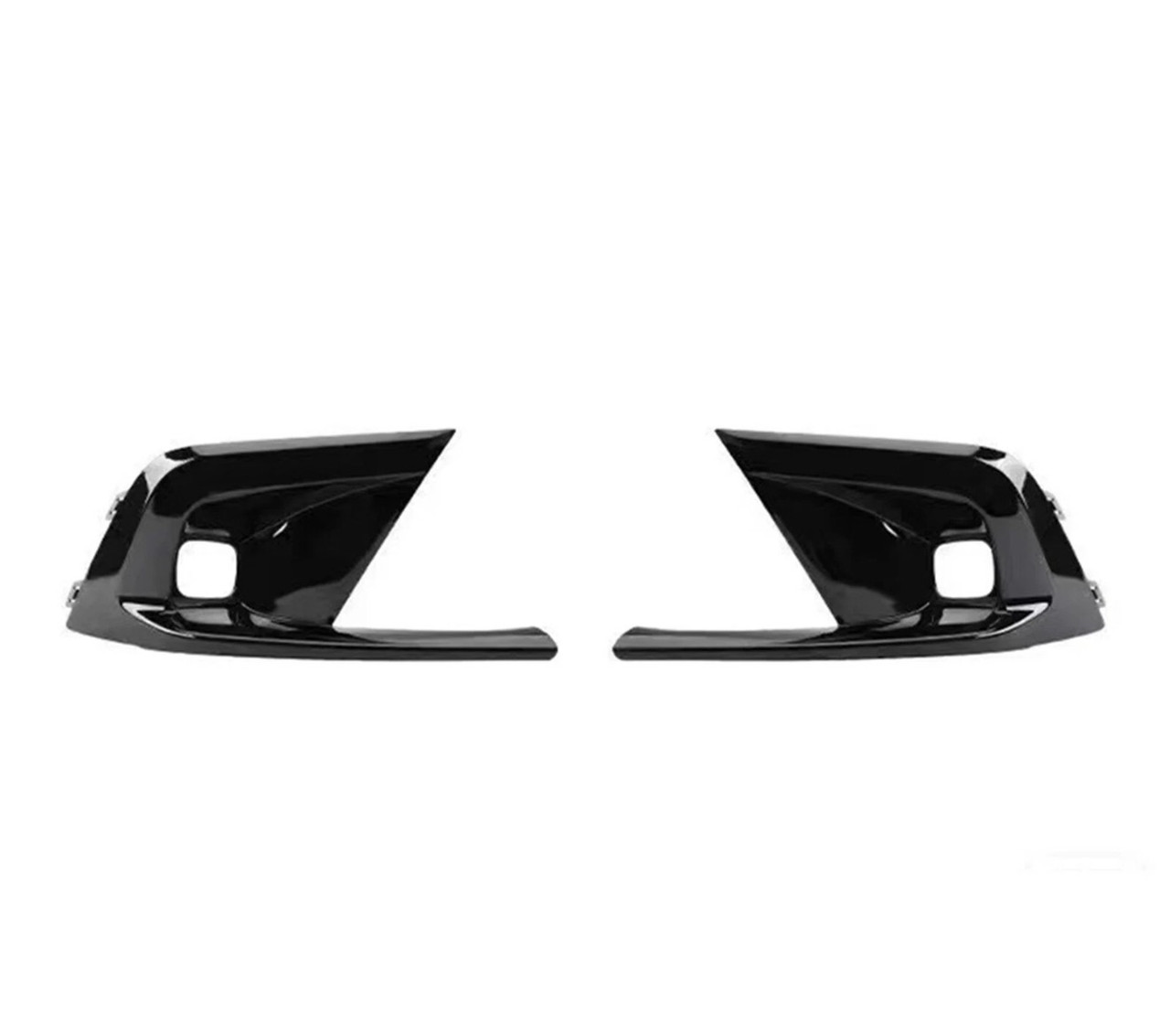 22-24 Honda Civic Gloss Black Fog Cap Replacement (Pair) 