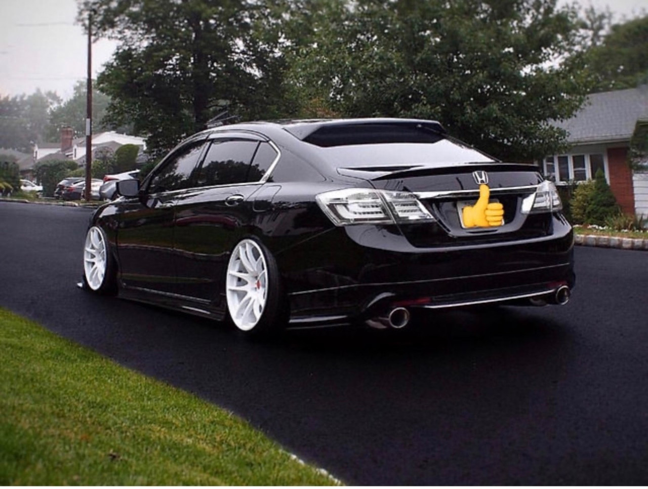 Speedzone Rear Roof Visor With Bracket Accord 4dr 2013-2017 (Square)