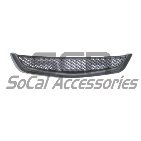 01-03 Honda Civic Type R Style Front Bumper Grille Grill - ABS
