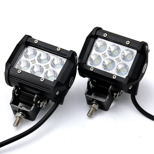 2x 4" CREE LED Off-road Spot Driving Fog Light + Mounting Bracket (PAIR)