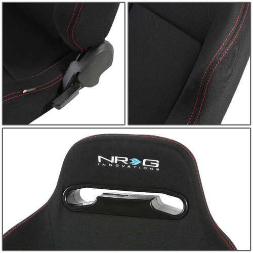 NRG Type R Style Universal Racing Seat (Black) "SET"