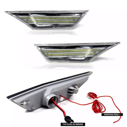 16-2021 Honda Civic Front Side markers Clear / LED Switchback 