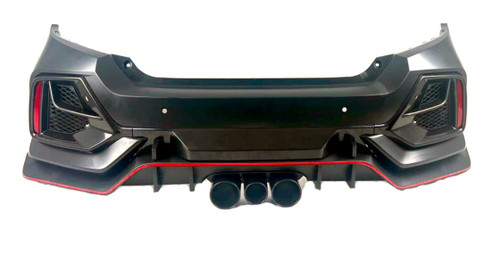 16-2021 Honda Civic Sedan Type R Style Rear Bumper (UNPAINTED)