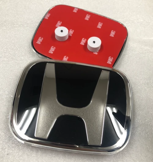 Black Honda H Emblem for Honda Front and Rear Aftermarket 