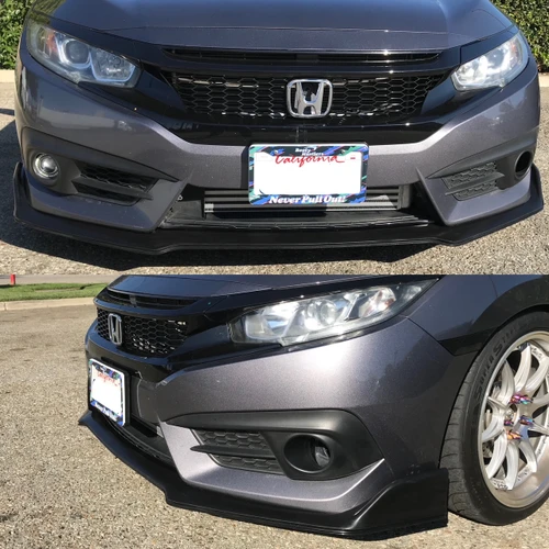 2016-2018 Honda Civic X 2/4Dr Type R Style Front Bumper Lip