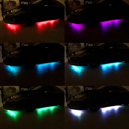 RGB 6 pieces Underglow Strips Sequential 