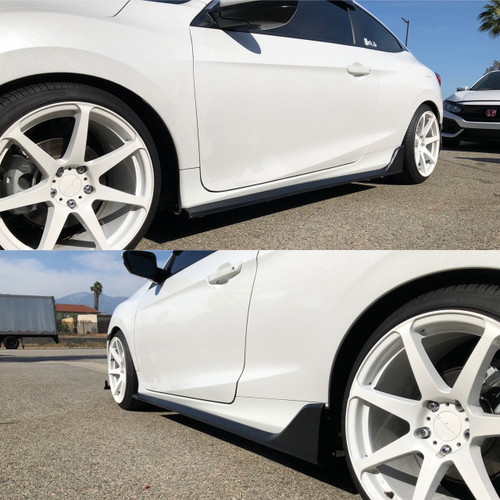 Side Skirts Add on 16-2021 Civic Type R 2DR CTR Style 