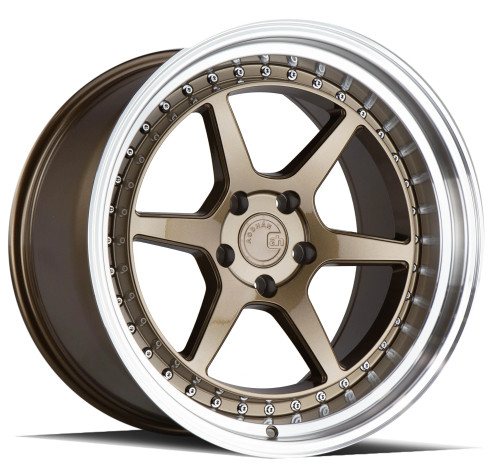 AodHan DS09 18x8.5 ET35 Bronze w/ Machined Lip 