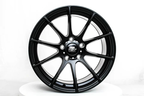 MT44 17x9 5x114.3 Offset +35 Matte Black 