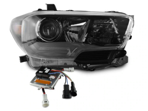 2016-2021 Toyota Tacoma LED DRL TRD Pro Style DEPO Black Projector Headlights With factory LED DRL models