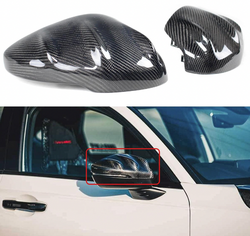 Civic 2022+ Mugen Style REAL Carbon Fiber Side Mirror Upper Replacements W/ Light 