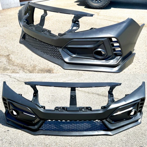 16-21 Honda Civic Type R Style Front Bumper New style Fog Caps 