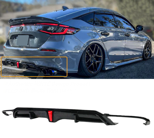 2022 + Civic Hatchback Yofer Rear Diffuser 