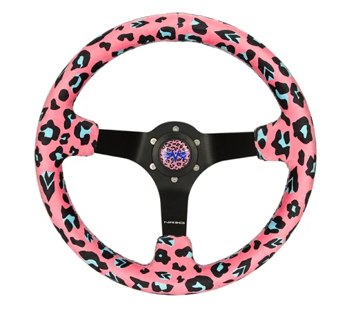 NRG PINK SAVAGE INSPIRED STEERING WHEEL