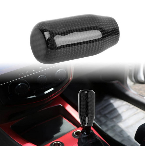Universal V5 Black Real Carbon Fiber Car Gear Stick Shift Knob For MT Manual M12 M10 M8