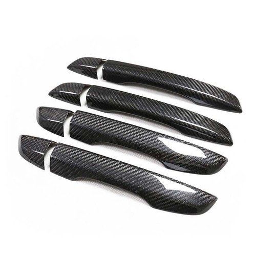Real Carbon Fiber Door Handle Cover Trim fit For Honda Civic 2016-2021